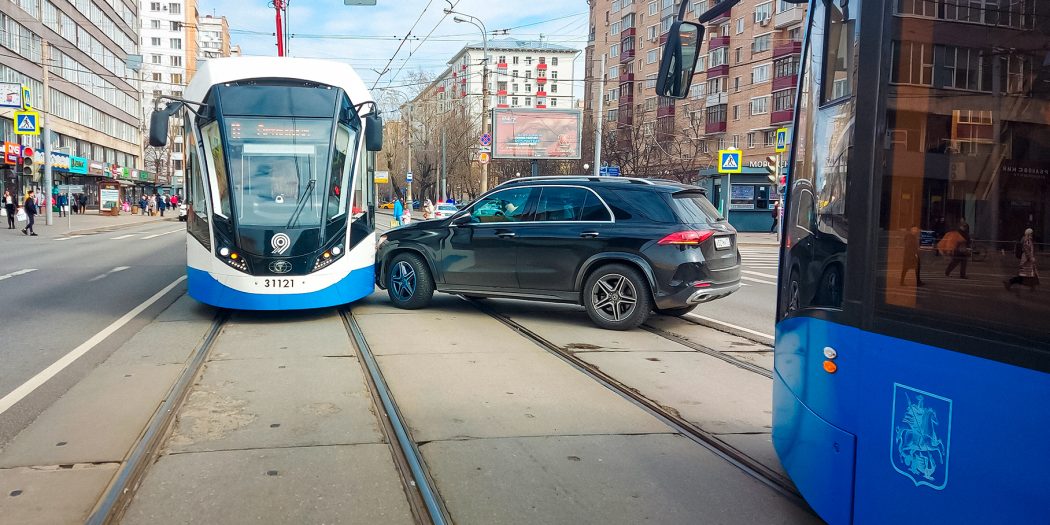 Трамвай в москве фото